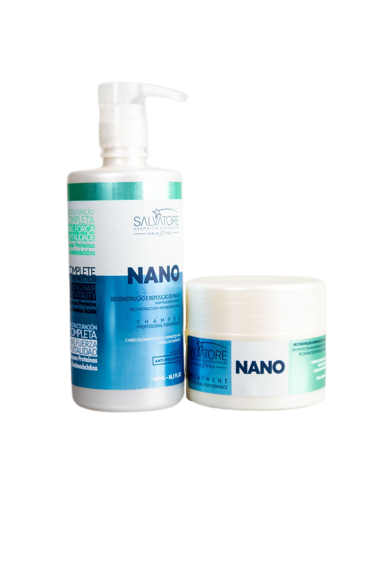 Salvatore Brazilian Hair Treatment Kit Nano Matizador Shampoo + Conditioner - Salvatore